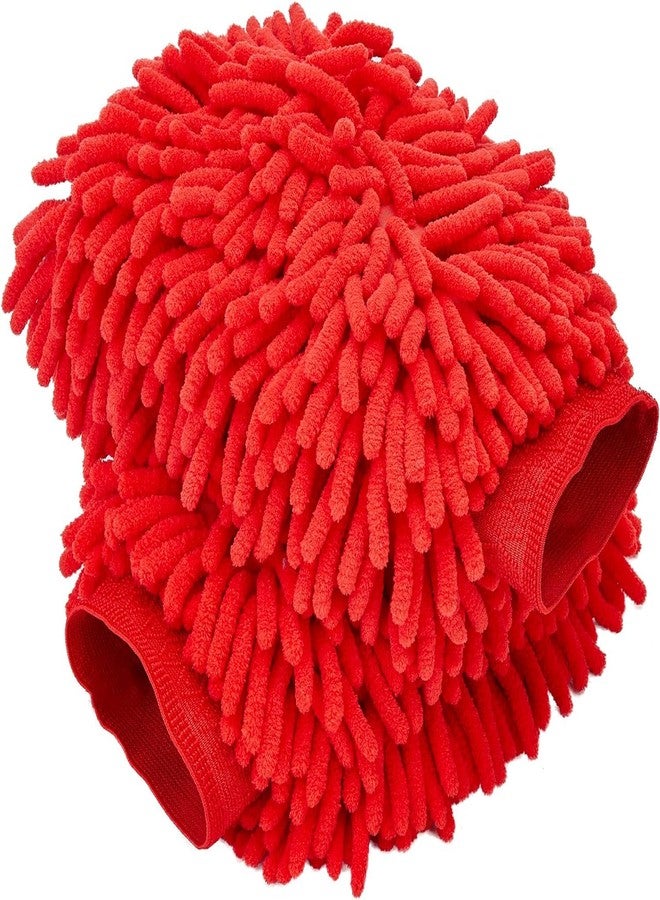 Dropware Large Microfiber Double Sided Dusting Cleaning Glove for Home Office Kitchen Hotel, Free Size, Color- Muti Colour - Pack of 2 - Image 1